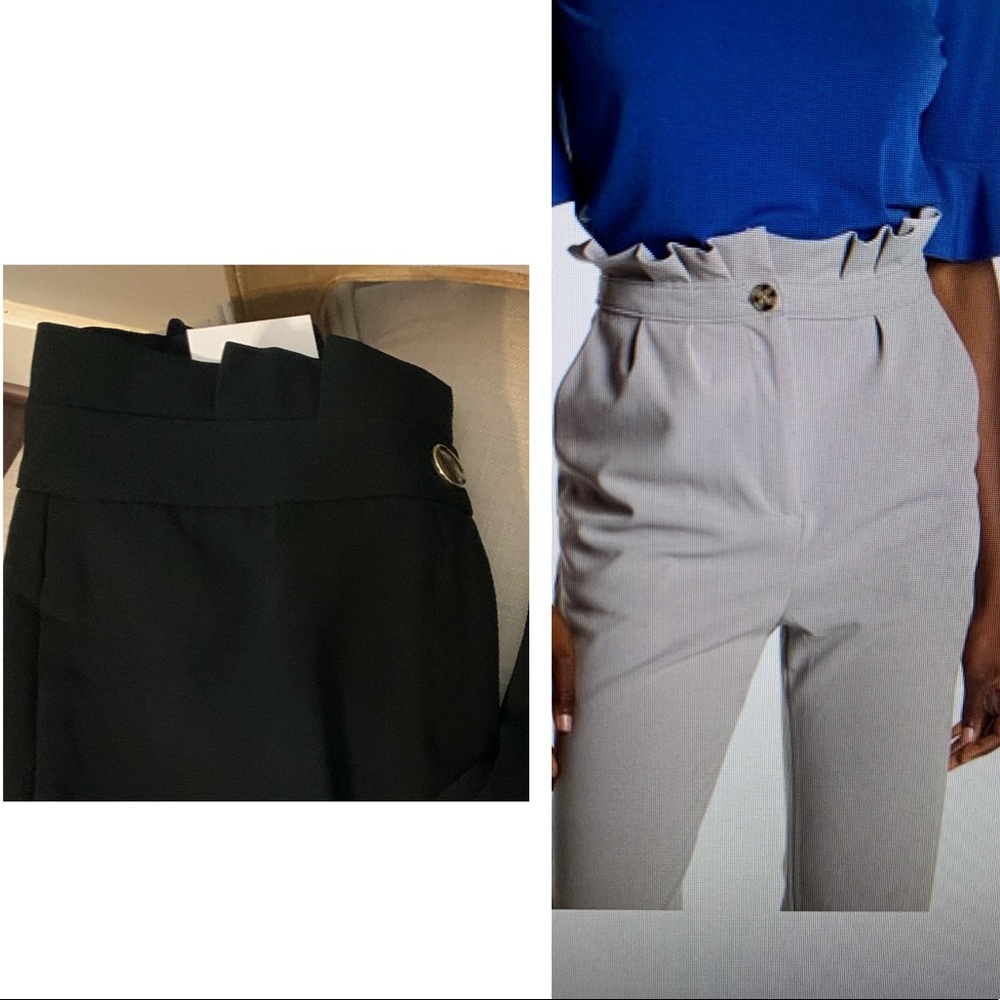 Marc New York high waist  straight leg pant black